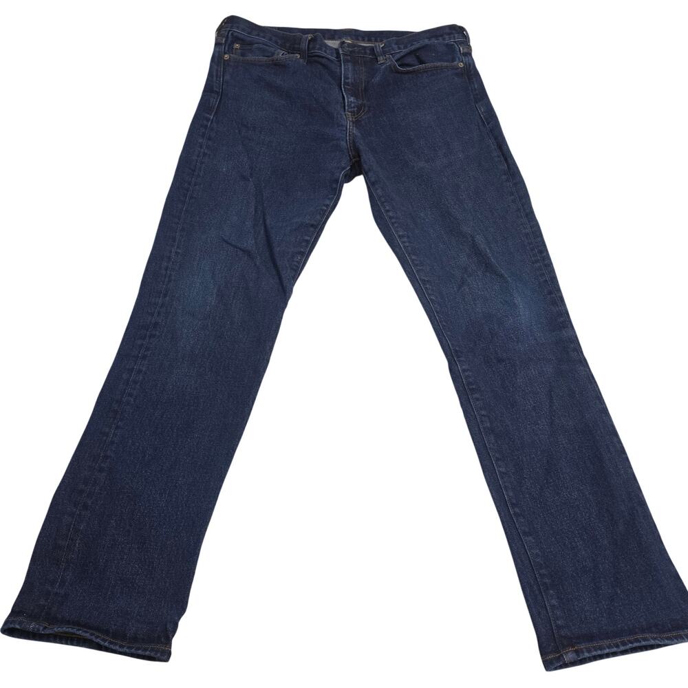J.Crew 770 Straight Fit Jeans Men’s 34x32 Dark Wash Stretch Denim Blue